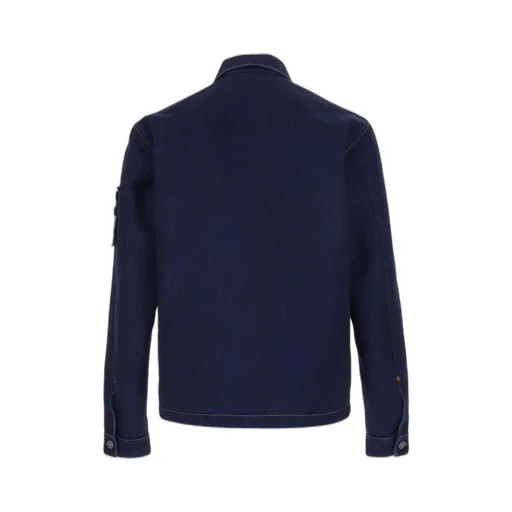 Stone Island Logo Patch Denim Jacket