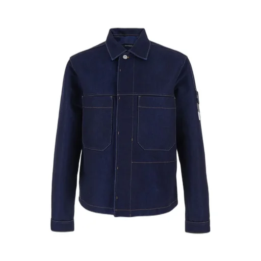 Stone Island Logo Patch Denim Jacket
