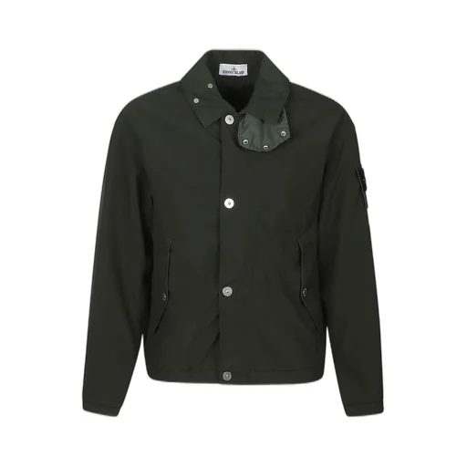 Stone Island Logo Patch Elasticated-Hem Jacket