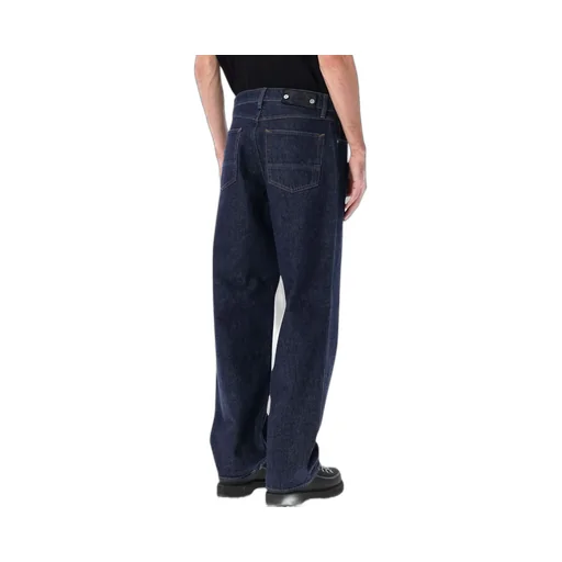 Stone Island Logo Patch Straight Leg Jeans