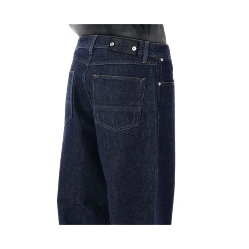 Stone Island Logo Patch Straight Leg Jeans