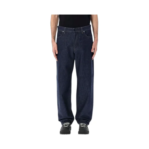 Stone Island Logo Patch Straight Leg Jeans