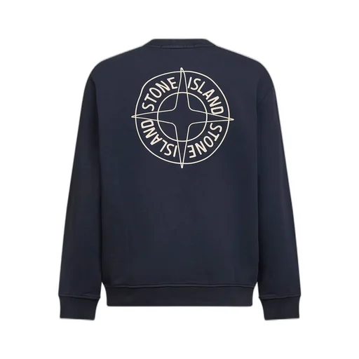 Stone Island Logo Printed Crewneck Sweatshirt