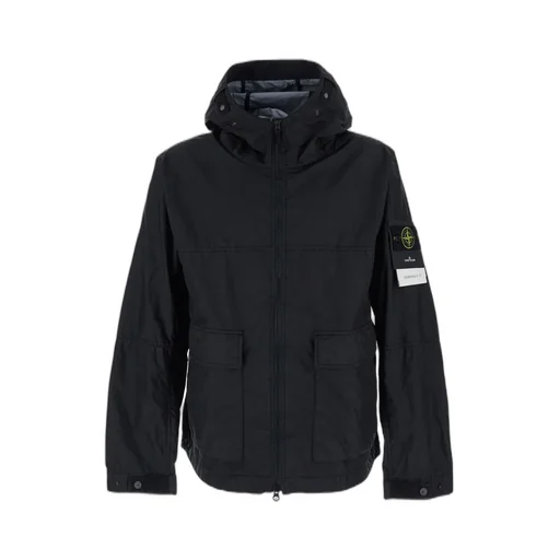 Stone Island Logo Patch Hooded Jacket