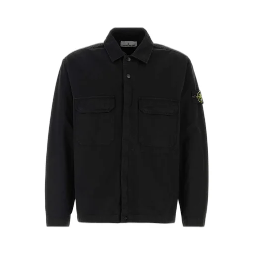 Stone Island Collared Long-Sleeve Shirt