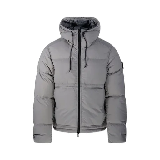 Stone Island Drawstring Hooded Down Jacket