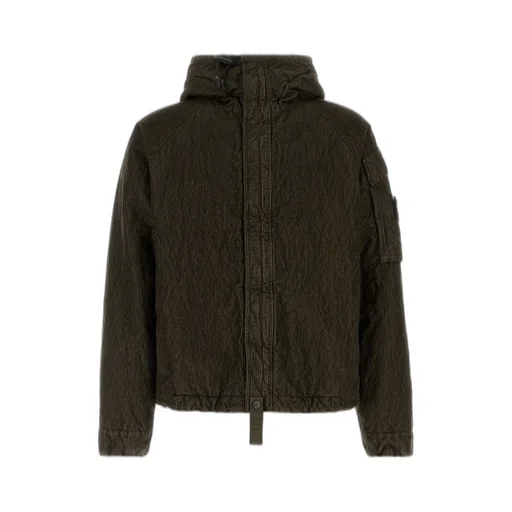 Stone Island Logo Patch Hooded Jacket