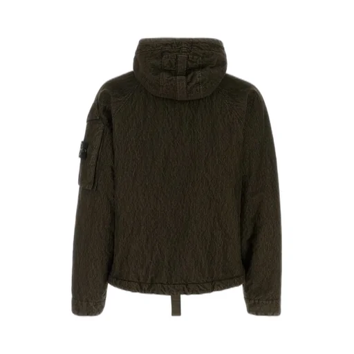 Stone Island Logo Patch Hooded Jacket