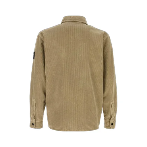 Stone Island Compass Patch Buttoned Overshirt