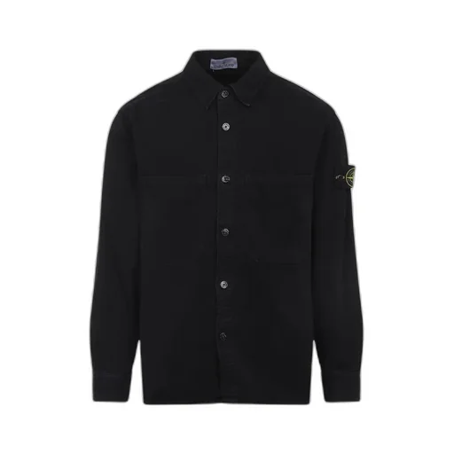 Stone Island Logo Patch Long Sleeved Shirt