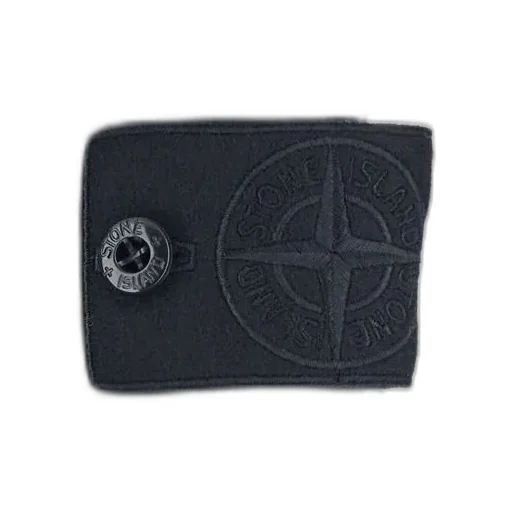 Stone Island Logo Patch Long Sleeved Polo Shirt