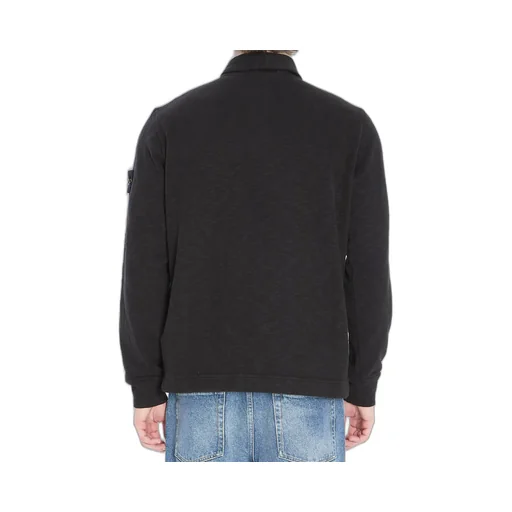 Stone Island Logo-Patch Long-Sleeved Polo Shirt