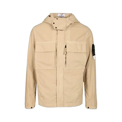 Stone Island Logo Patch Hooded Jacket