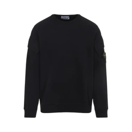 Stone Island Logo Patch Crewneck Sweatshirt
