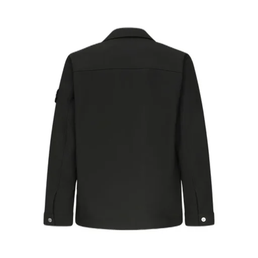 Stone Island Logo Patch Zip-Up Jacket