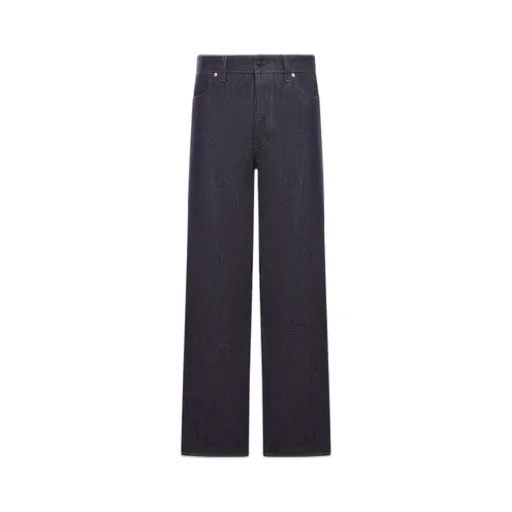 Stone Island Logo Patch Straight Leg Jeans