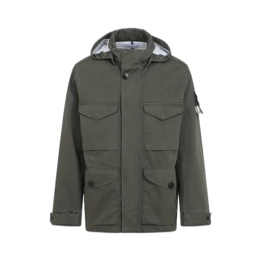 Stone Island Compass Patch Hooded Jacket