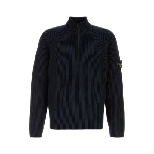 Stone Island Logo Patch Knitted Jumper