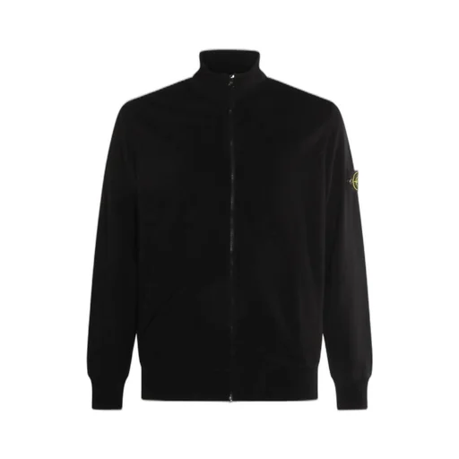 Stone Island Compass Patch Zip Up Sweatshirt
