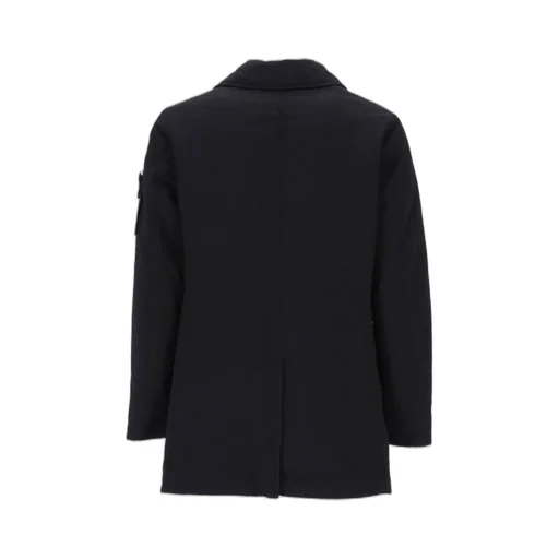 Stone Island Logo Patch Button-Up Coat