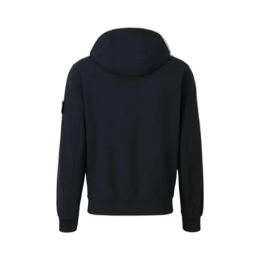 Stone Island Logo Patch Zip-Up Hooded Jacket
