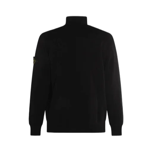 Stone Island Compass Patch Zip Up Sweatshirt