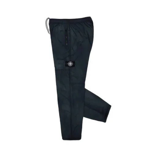 Stone Island Logo Patch Loose Fit Trousers