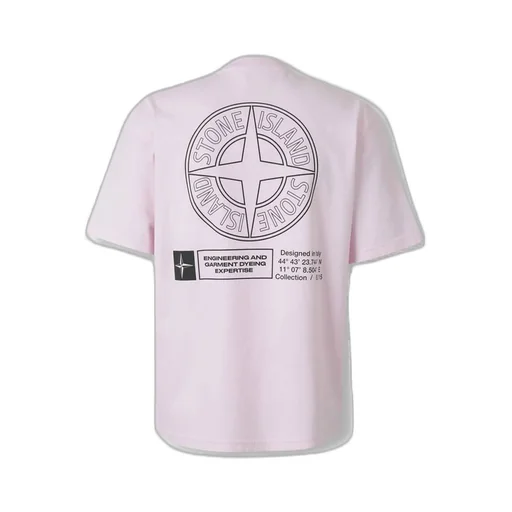 Stone Island Logo Printed Crewneck T-Shirt