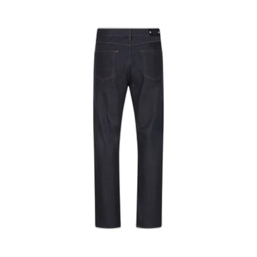 Stone Island Logo Embroidered Straight-Leg Jeans