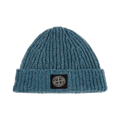 Stone Island Logo Patch Knitted Beanie