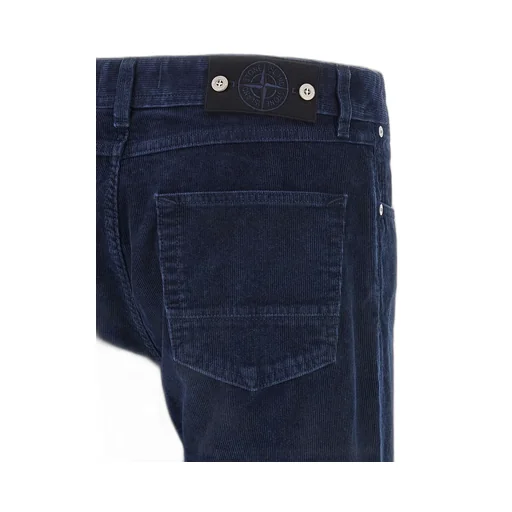 Stone Island Logo Patch Straight-Leg Pants