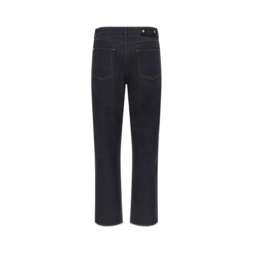 Stone Island Logo Patch Straight-Leg Jeans