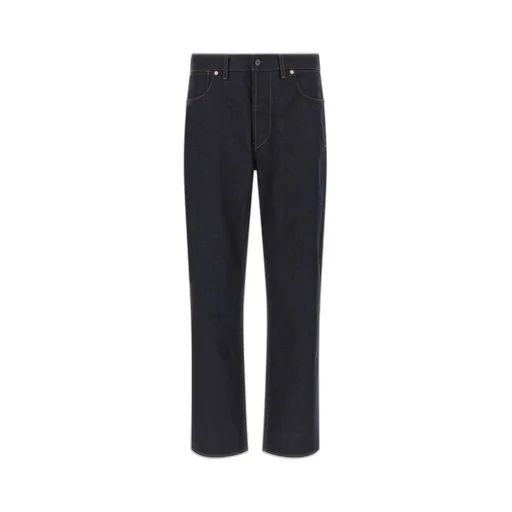 Stone Island Logo Patch Straight-Leg Jeans
