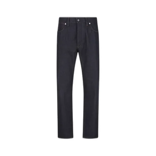 Stone Island Logo Embroidered Straight-Leg Jeans