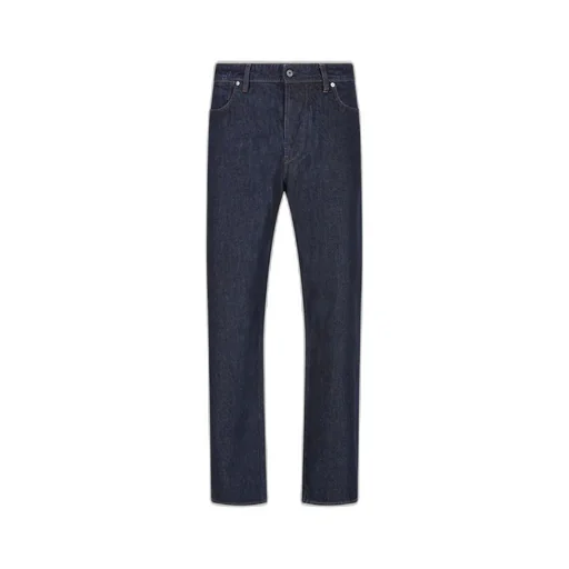 Stone Island Logo Patch Straight-Leg Jeans