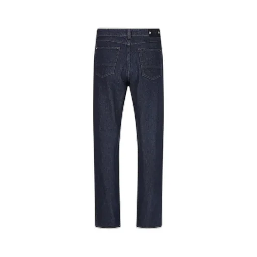 Stone Island Logo Patch Straight-Leg Jeans