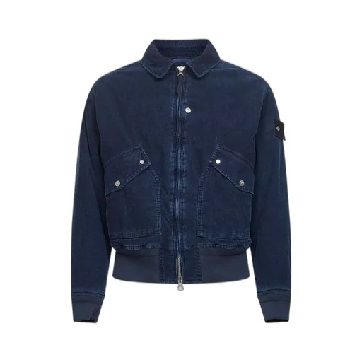 Stone Island Logo Patch Zipped Jacket