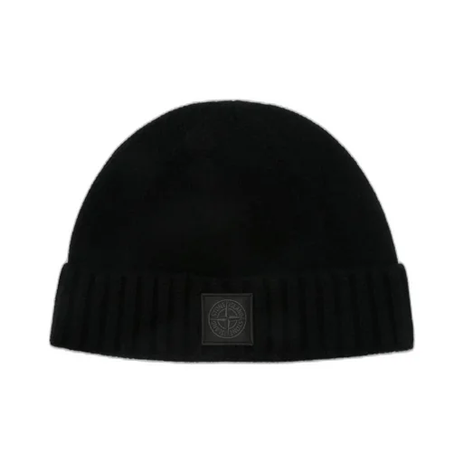 Stone Island Logo Patch Knitted Beanie