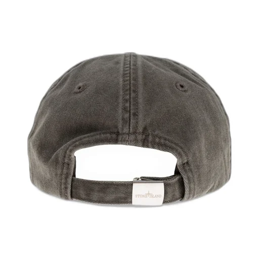 Stone Island Logo-Embroidered Curved Peak Cap