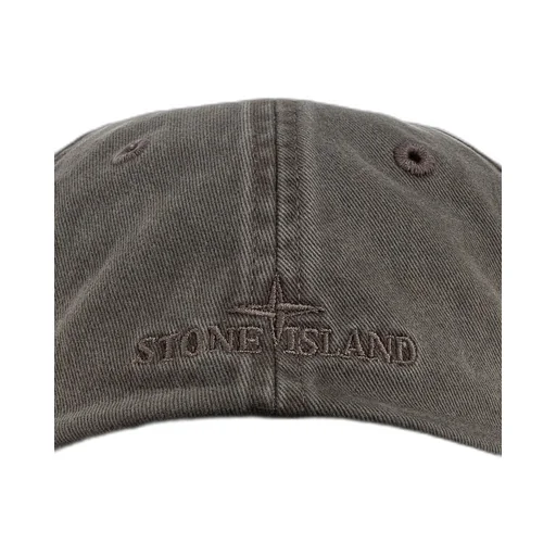 Stone Island Logo-Embroidered Curved Peak Cap