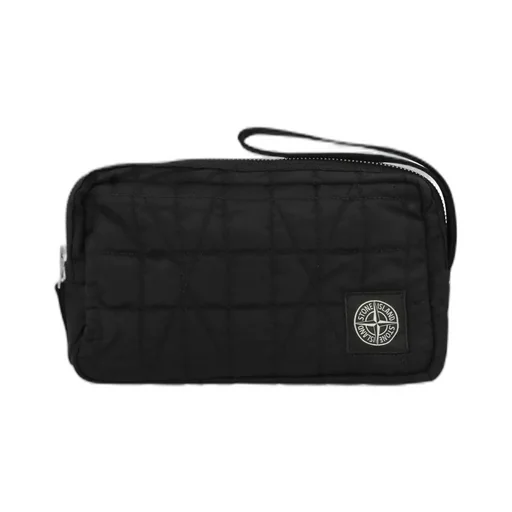 Stone Island Logo Patch Zipped Wrist Pouch