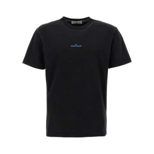 Stone Island Logo Printed Crewneck T-Shirt