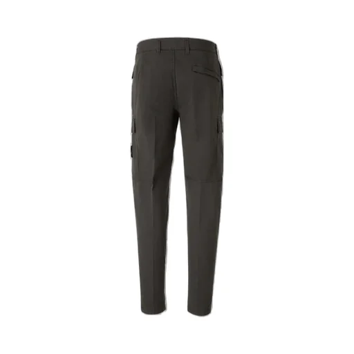 Stone Island Logo Patch Straight-Leg Trousers
