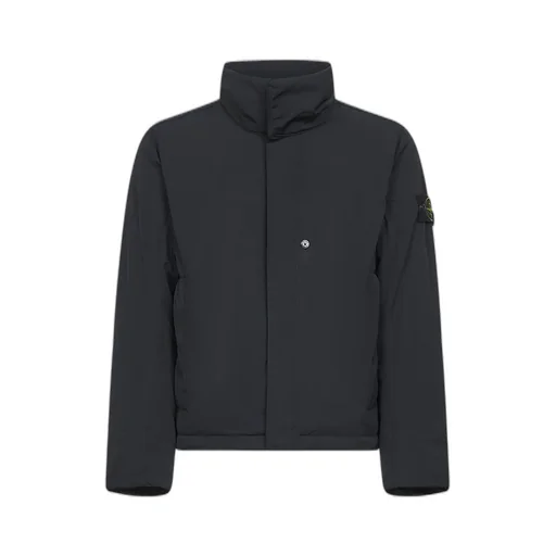 Stone Island Logo Patch High Neck Jacket