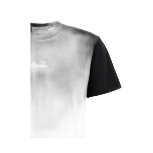 Stone Island Logo Printed Crewneck T-Shirt