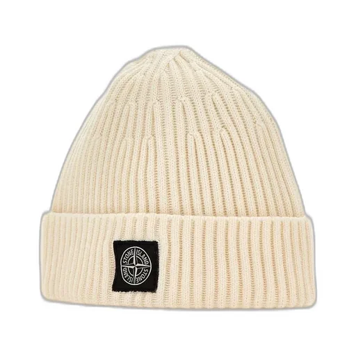 Stone Island Compass Patch Ribbed Beanie
