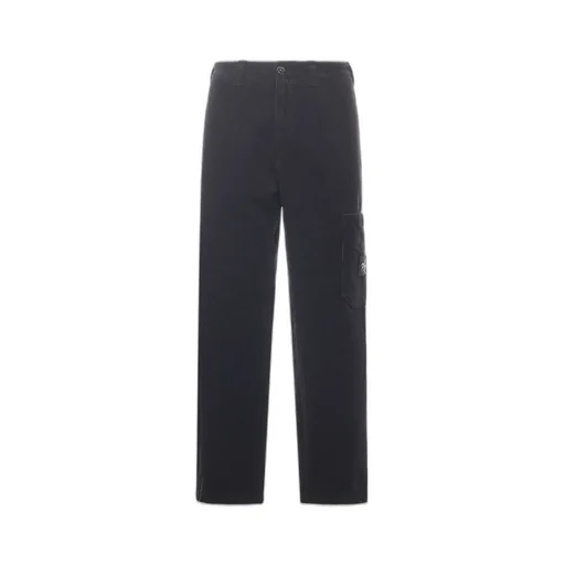 Stone Island Logo Patch Corduroy Pants