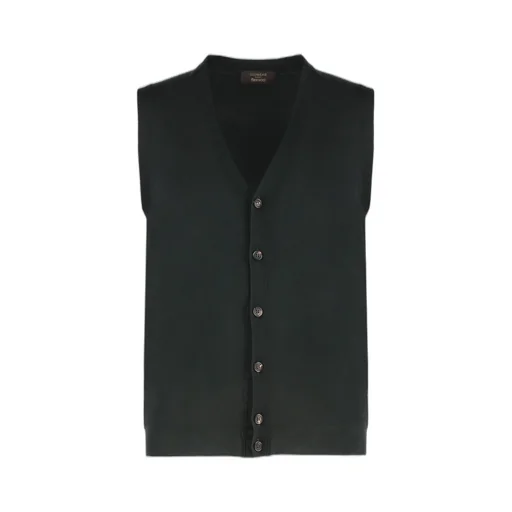 Slowear Sleeveless Buttoned Cardigan