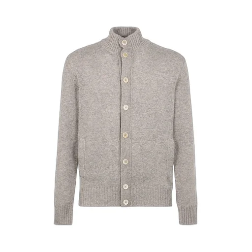 Slowear High-Neck Buttoned Cardigan
