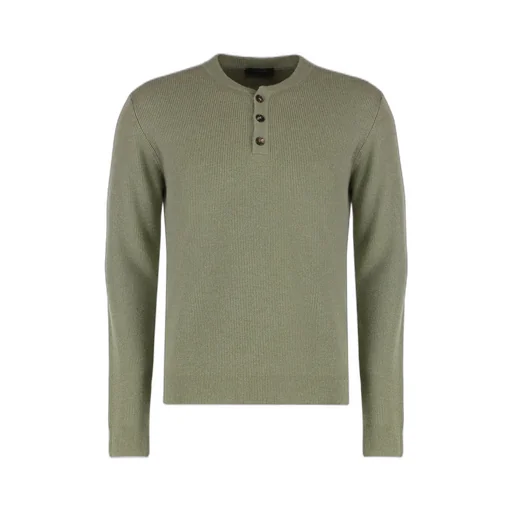 Slowear Buttoned Round-Neck Knitwear